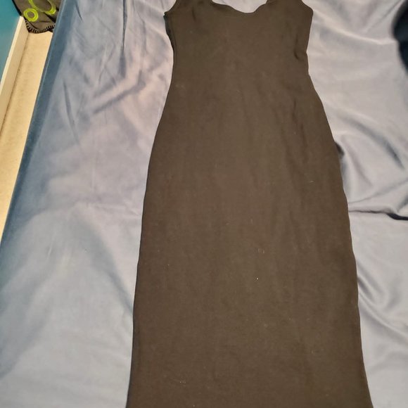 Inamorata Figueora Rib Dress Small Black - Picture 2 of 3